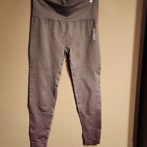 Gymshark Gray and Purple Ombre Leggings